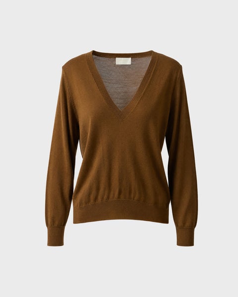 Sweater Angler Merino Wool Ochra 1