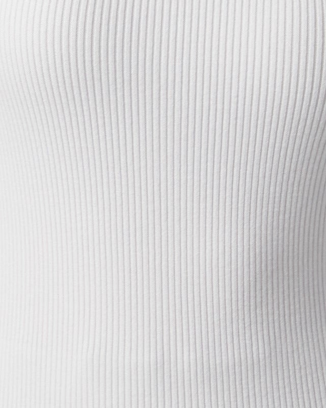 Andiata Top Griet Rib-Knit White M