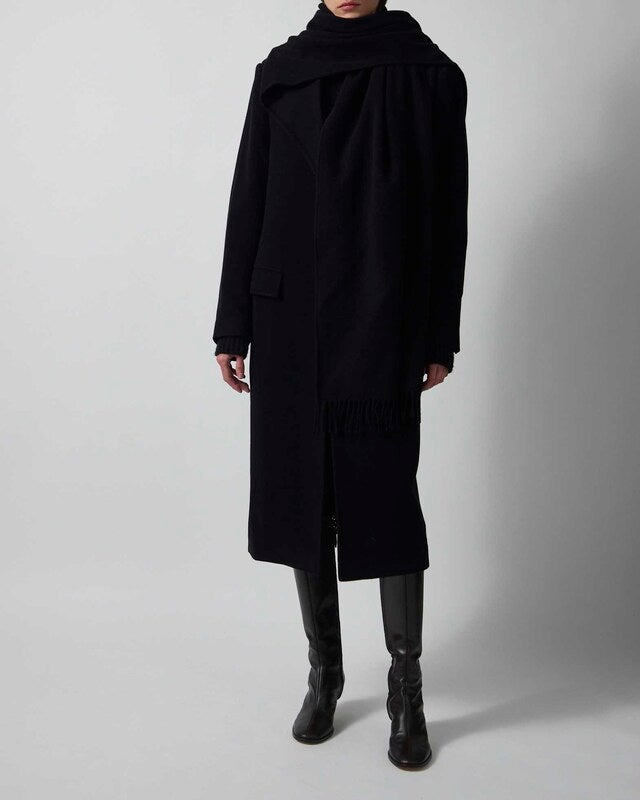 The Attico Coat Long Black IT 44 (EUR 40)