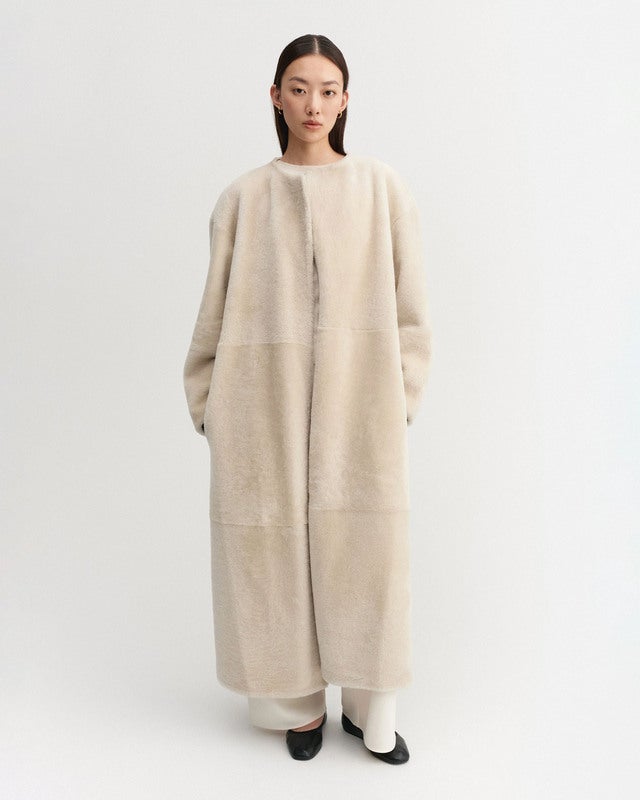 Almada Label Coat Shea Shearling Vanilla S