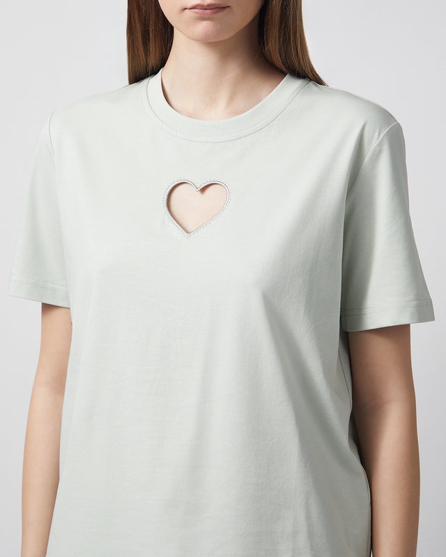 CLOEYS T-shirt Heart Mintgrön XS
