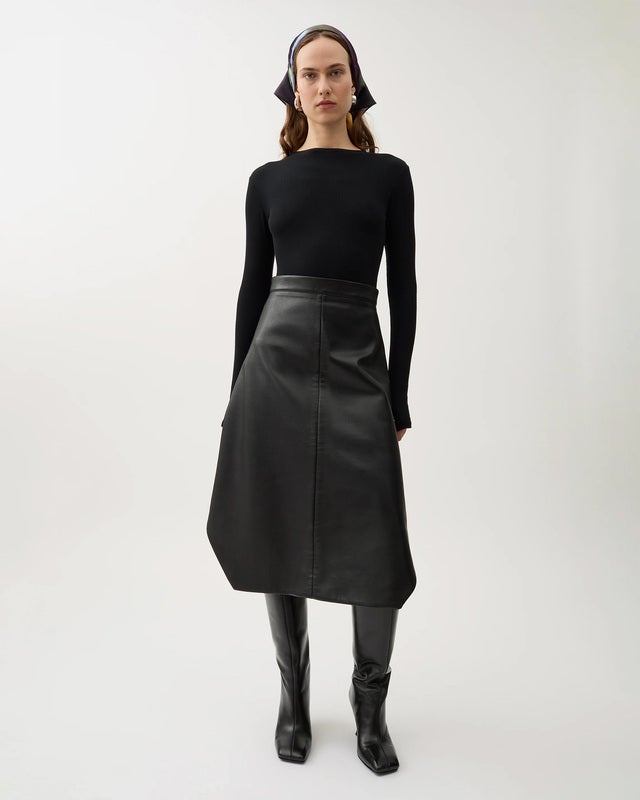 Rodebjer Skirt Amalia Rec Leather Black M