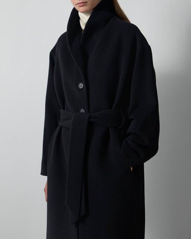Dagmar Coat Wool Robe Black 34