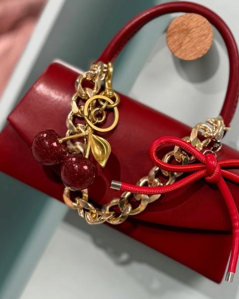 Bag Charm Cherry Red ONESIZE 2