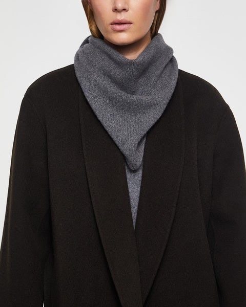 Scarf Cashmere Grey melange 2