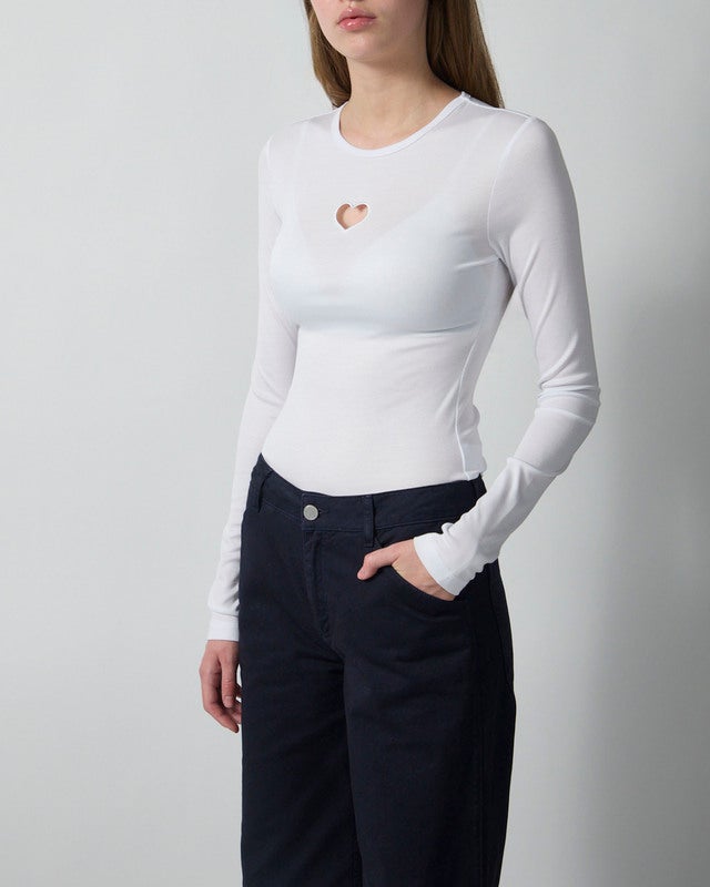 CLOEYS Top Tight Long Sleeve White XS
