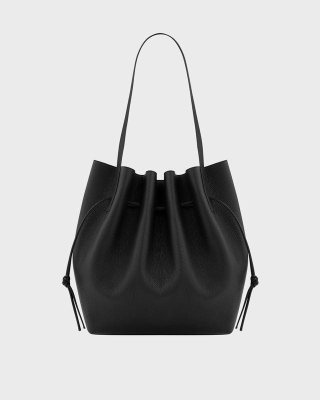 Yuzefi Tote Bag Scallop Black ONESIZE