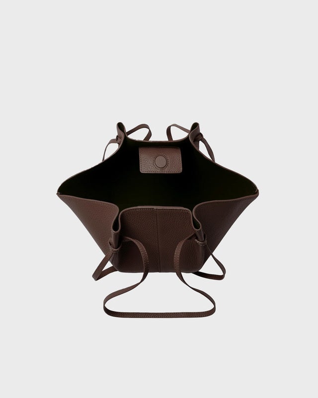 YUZEFI Mochi Pebble Grain Leather Bag  Espresso ONESIZE