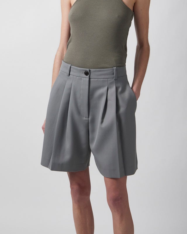 ANINE BING Shorts Brice Khaki Green 38