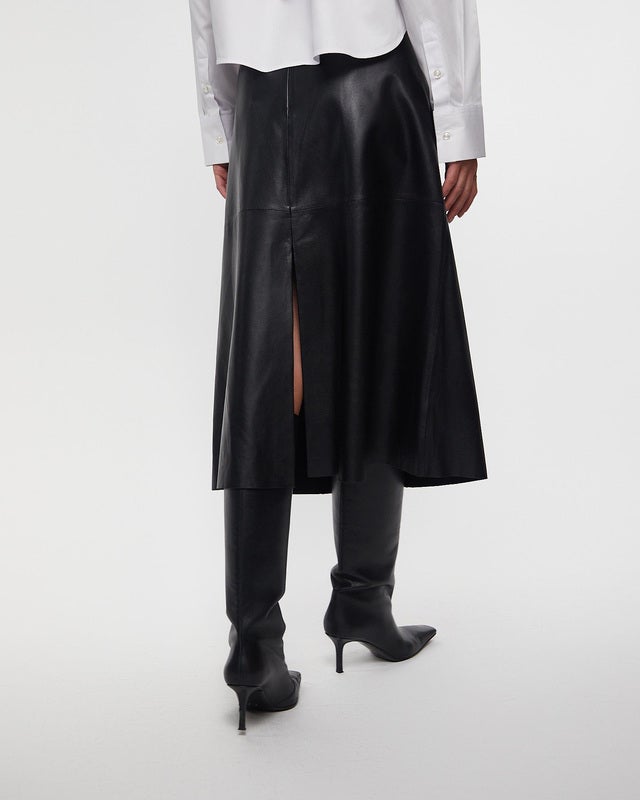 Wakakuu Icons Skirt Lamb Leather Black 42