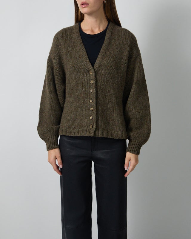 KHAITE Cardigan Axel Khaki S