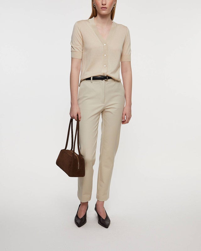 JOSEPH Trousers Gabardine Coleman  Beige FR 42 (EUR 40)