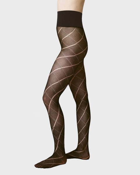 Tights Kitty Argyle Espresso 1