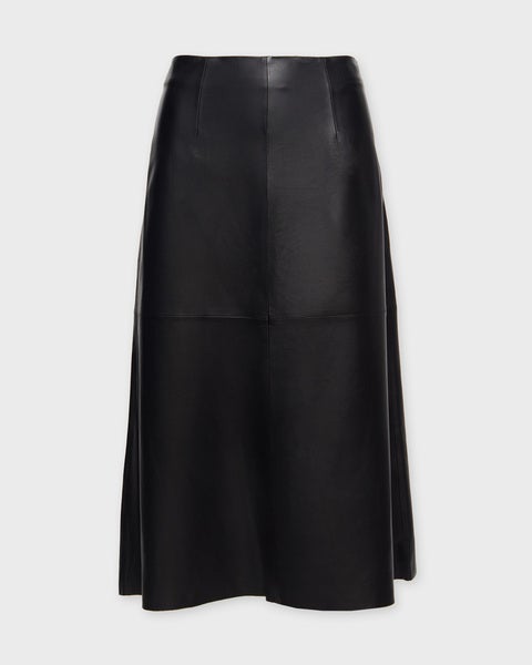 Skirt Lamb Leather Black 1