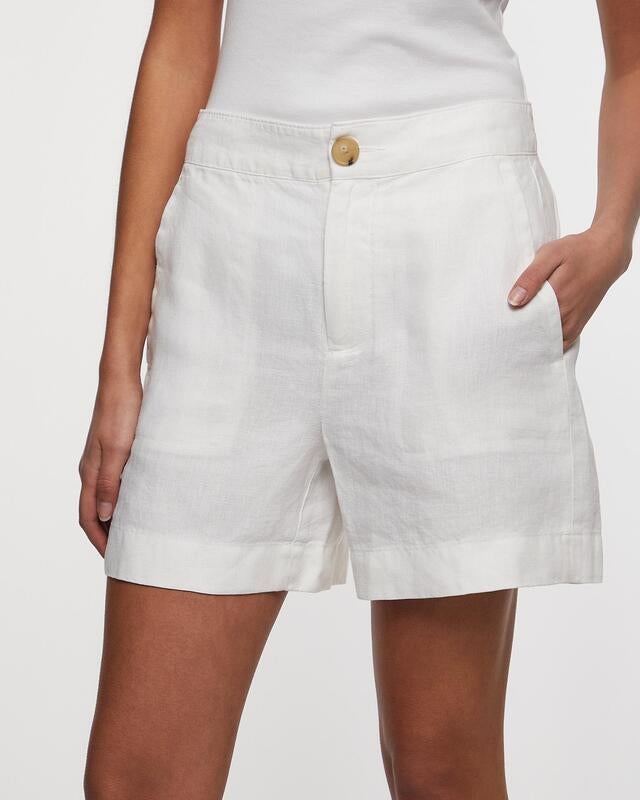 Vince Shorts Hemp Mid Rise Offwhite US 10 (EUR 42)