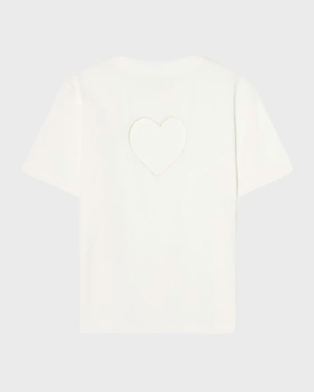 CLOEYS T-shirt Heart at Back White S