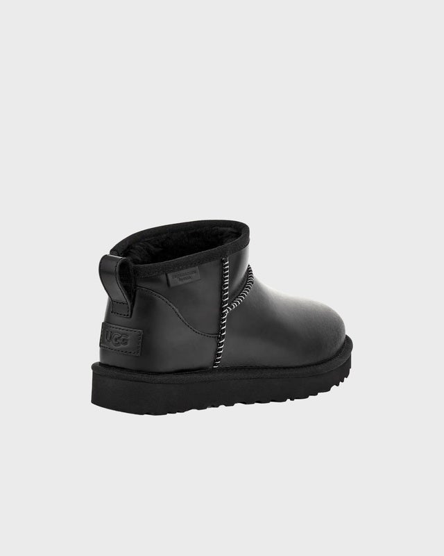 UGG Boots W Classic Ultra Mini Leather Regenerate  Black US 5 (EUR 36)