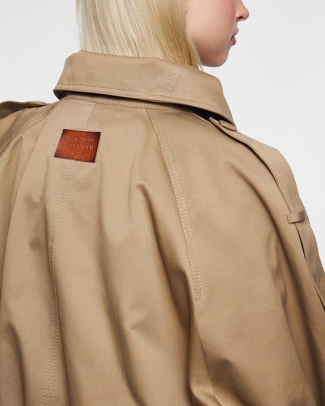 Acne Studios Jacket Twill Trench Beige 34