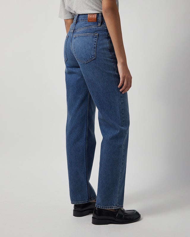 ANINE BING Jeans Gavin Long Mosaic Blue Blå 28