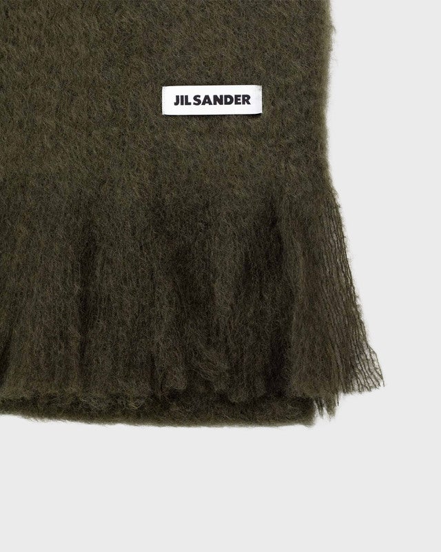 Jil Sander Scarf Plain Dark Green ONESIZE