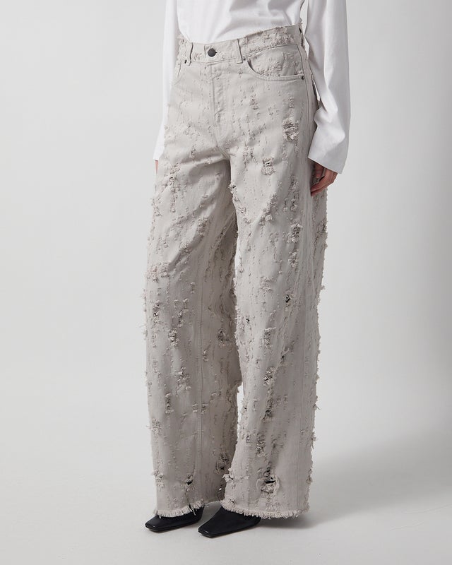 Haikure Jeans Bethany Bull Destroy Light grey 25