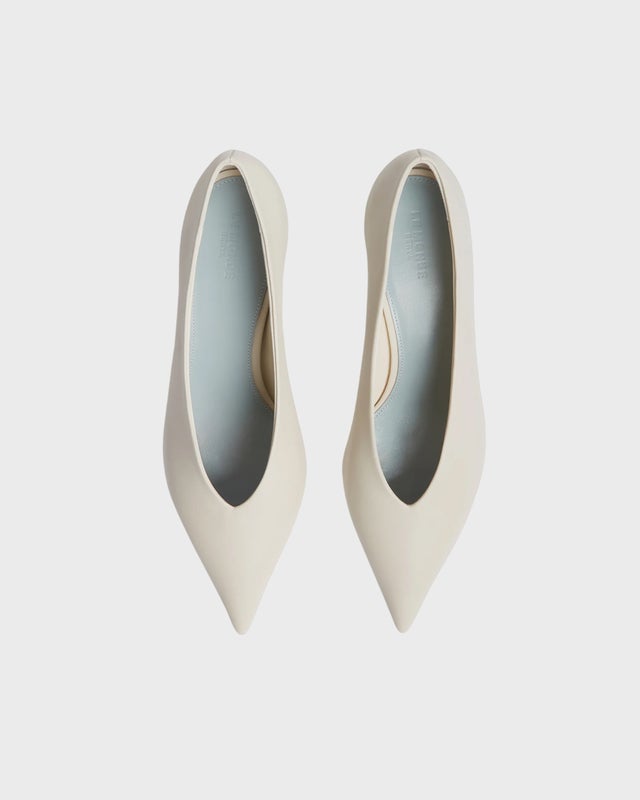 Le Monde Beryl Heels Babouche Kitten Ecru EUR 41