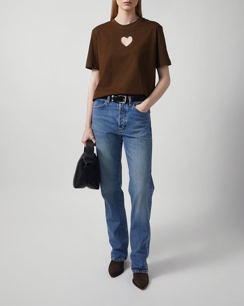 T-shirt Heart Brun 2