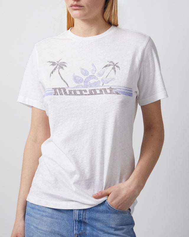 Isabel Marant Étoile T-Shirt Zewel  Vit/blå XS