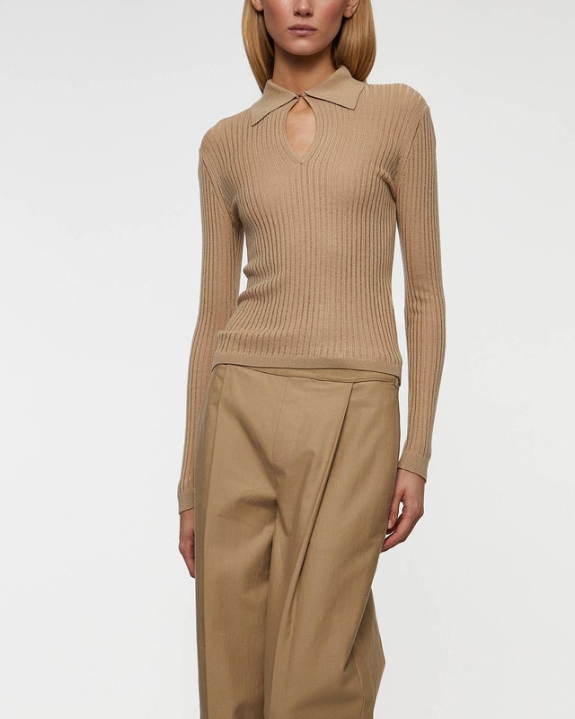 Max Mara Studio Top Egrege Sand XS