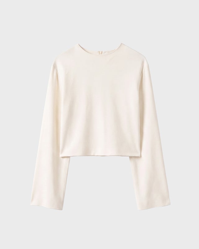 Wakakuu Icons Blouse Creme Cropped Cream S