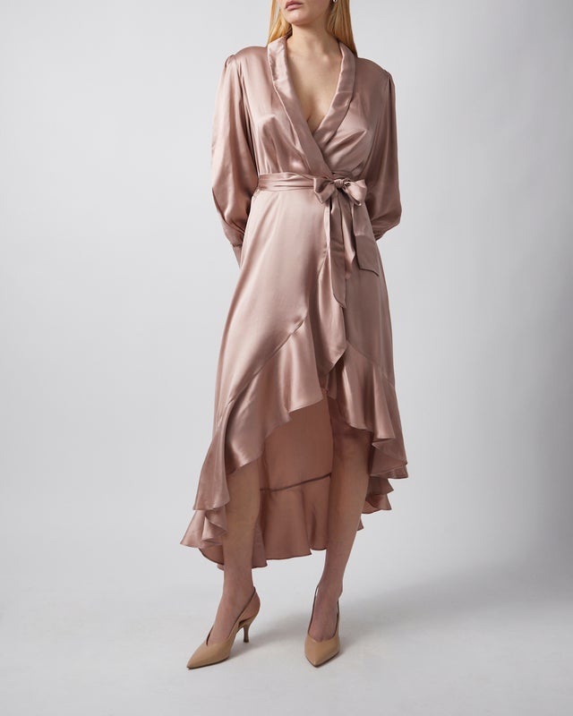 Zimmermann Dress Silk Wrap Midi  Light pink 3 (L-XL)