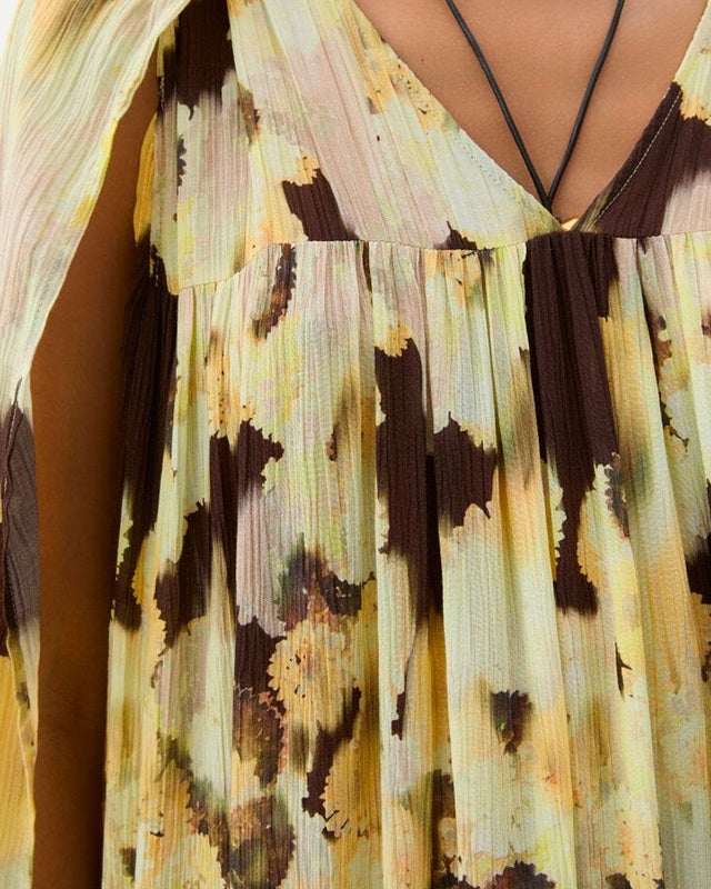 Rodebjer Klänning Iris Blurry Silk Multicolor L
