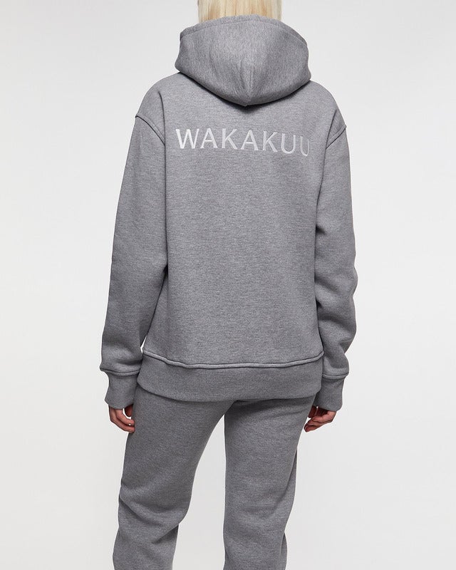 Wakakuu Icons Hoodie Unisex Logo Grey M