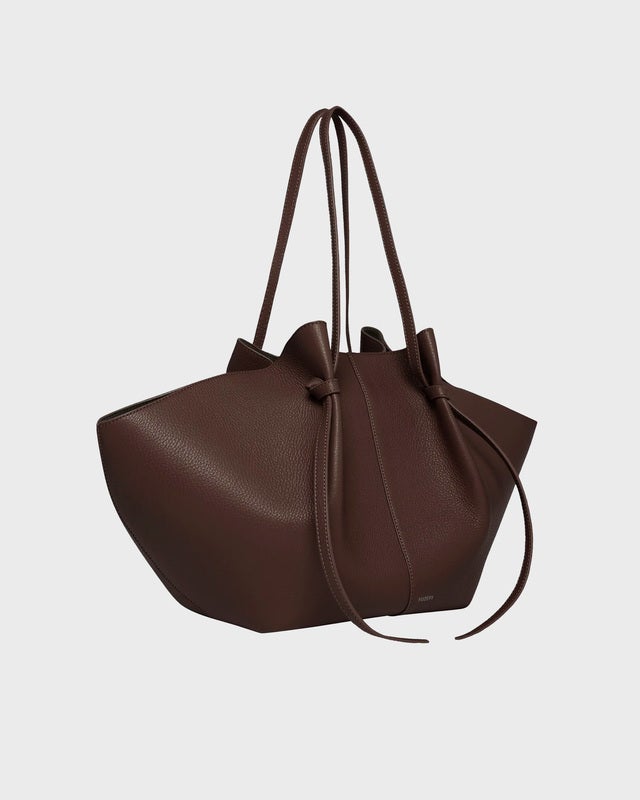 YUZEFI Large Mochi Pebble Grain Bag Espresso ONESIZE