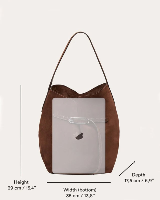 Liffner Bucket Bag Large Dark Brown ONESIZE