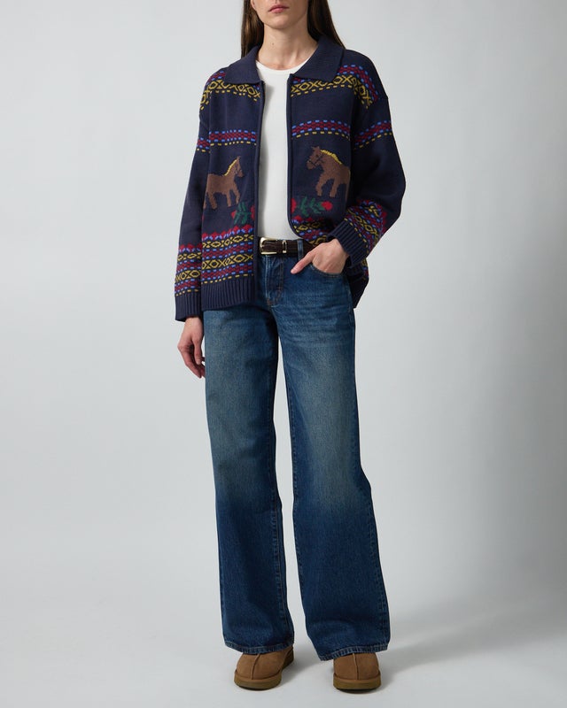 Found Sweater Isles Navy XS