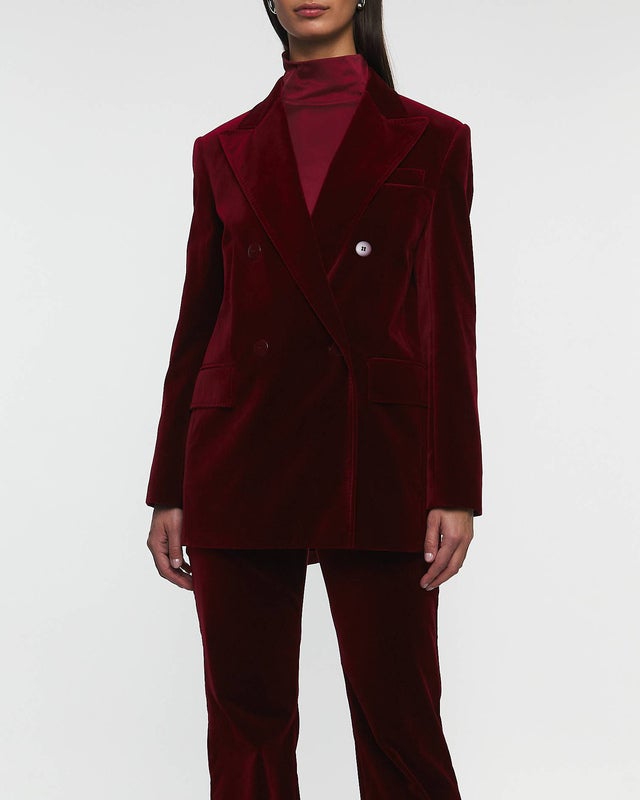 Max Mara Studio Blazer Digione Jacket Bordeaux IT 40 (EUR 34)