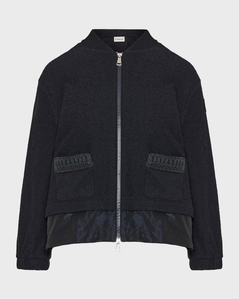 Cardigan Zip Up Navy 1
