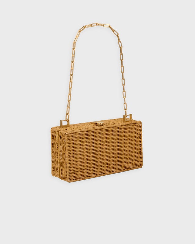 Cult Gaia Backgammon Clutch Natural ONESIZE