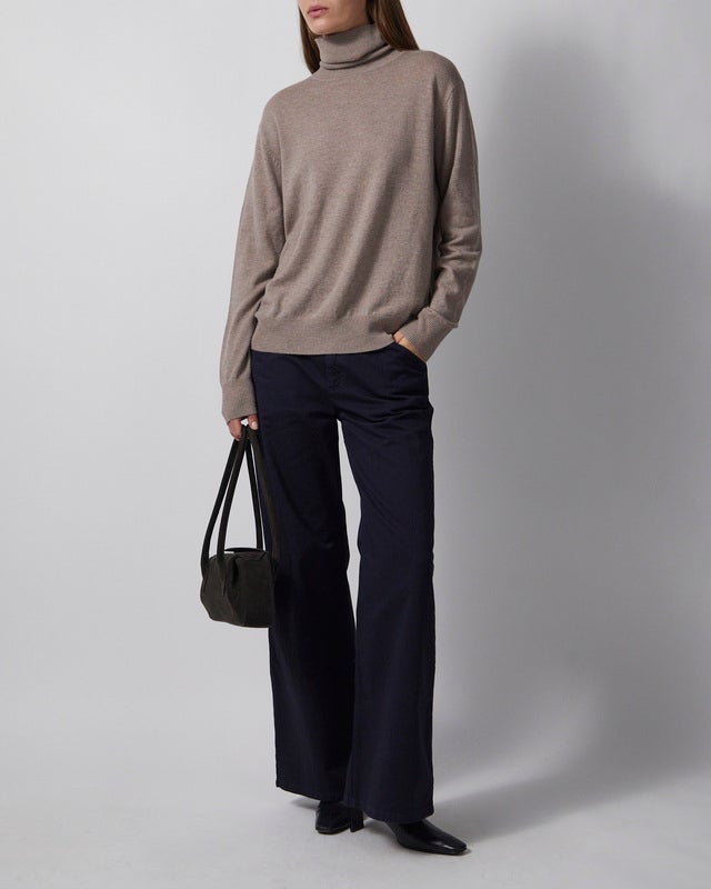 Wakakuu Icons Sweater Cashmere Wool Turtleneck Sand XL