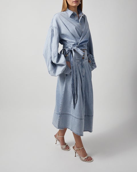 Blus Rebellion Denim Wrap Denim 2