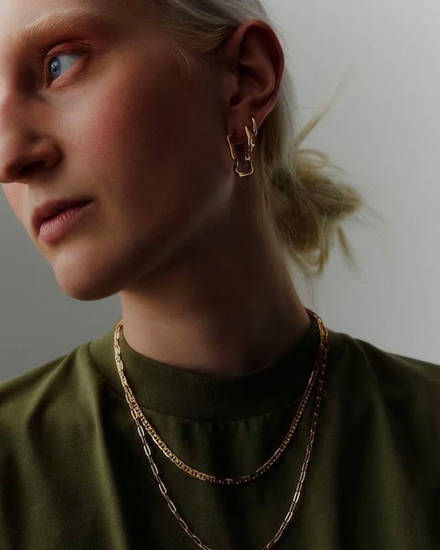 MARIA BLACK Örhänge Branch 20 Hoops Guld ONESIZE