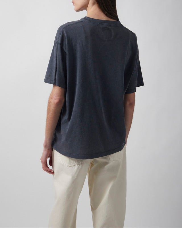Anine Bing T-Shirt Cade Tee Palms Grey XS