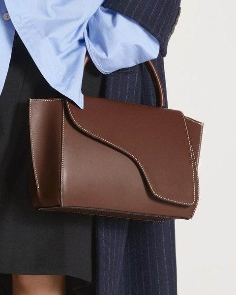 Bag Arezzo Canella Contrast Stitch Brown ONESIZE 2