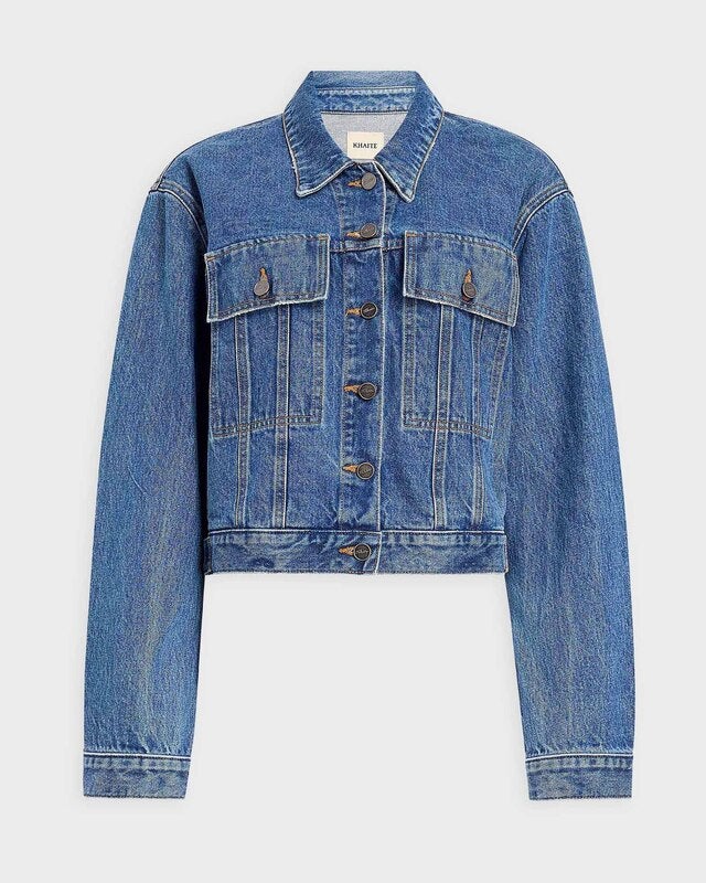 KHAITE Jacket Saunder Denim Bone M