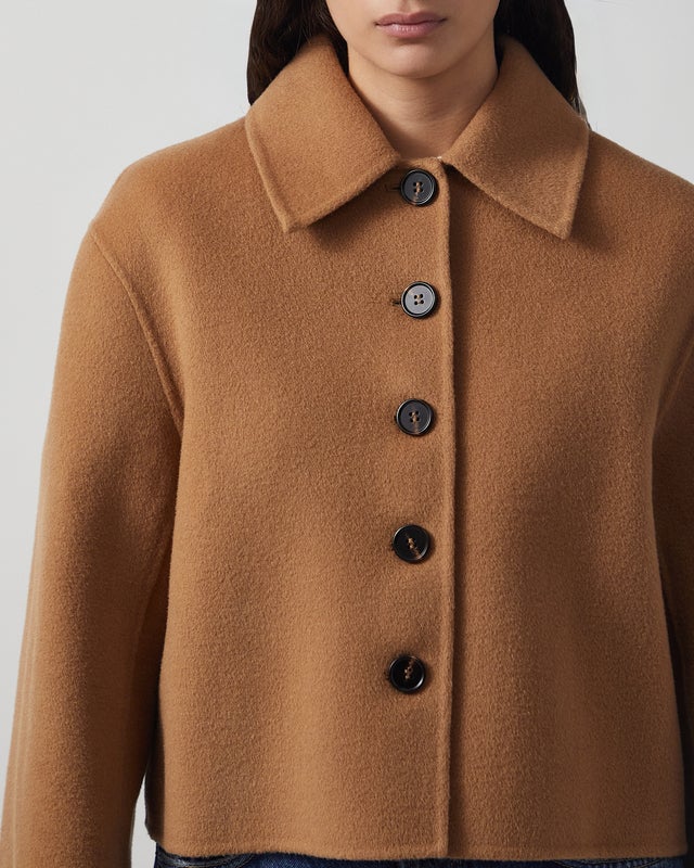 Wakakuu Icons Jacket Crop Wool Camel XS