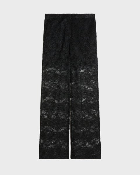 Trousers Floral Lace  Black 1