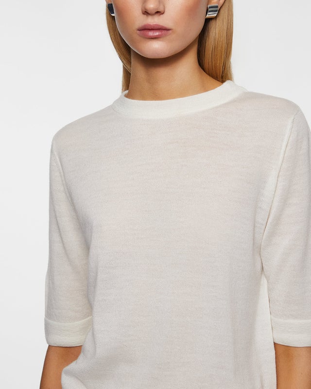 Wakakuu Icons T-Shirt London Merino Wool Creme M