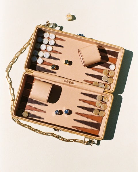 Backgammon Clutch Natural ONESIZE 2
