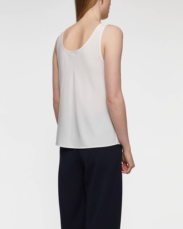 Vince Top Classic Bias Tank  Offwhite M